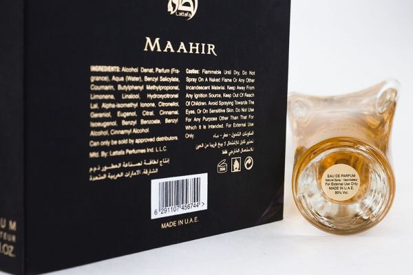 Lattafa Maahir, Edp, 100 ml (UAE ORIGINAL)
